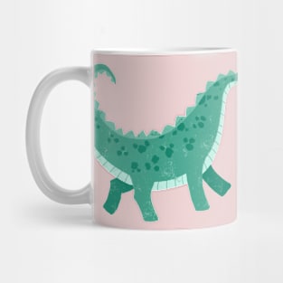 Cute Hand Painted Dinosaur Mug